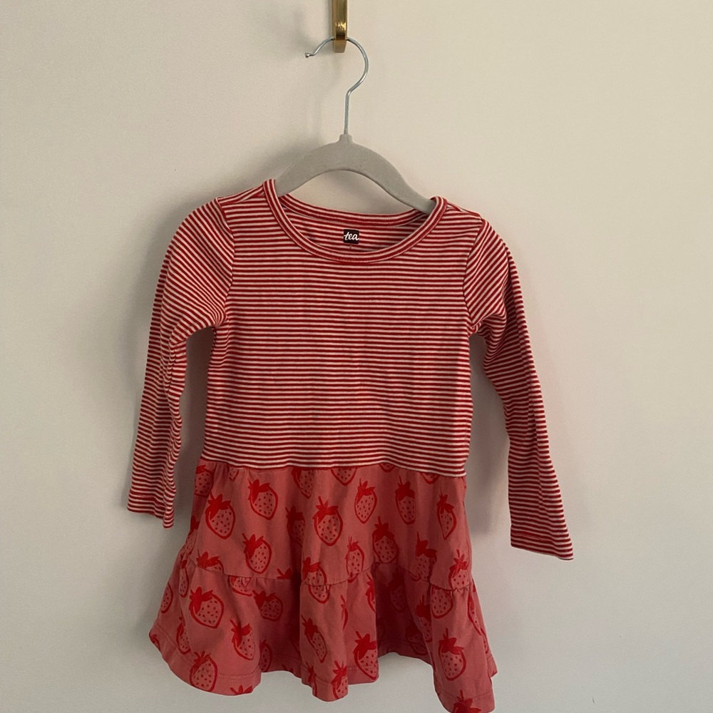 Tea Collection | Strawberry Stripe Dress